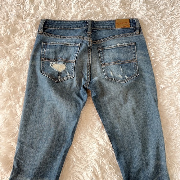 Ralph Lauren  Denim  & Supply Blue Jeans Denim Pants Distressed USA Flag RARE - Picture 9 of 16